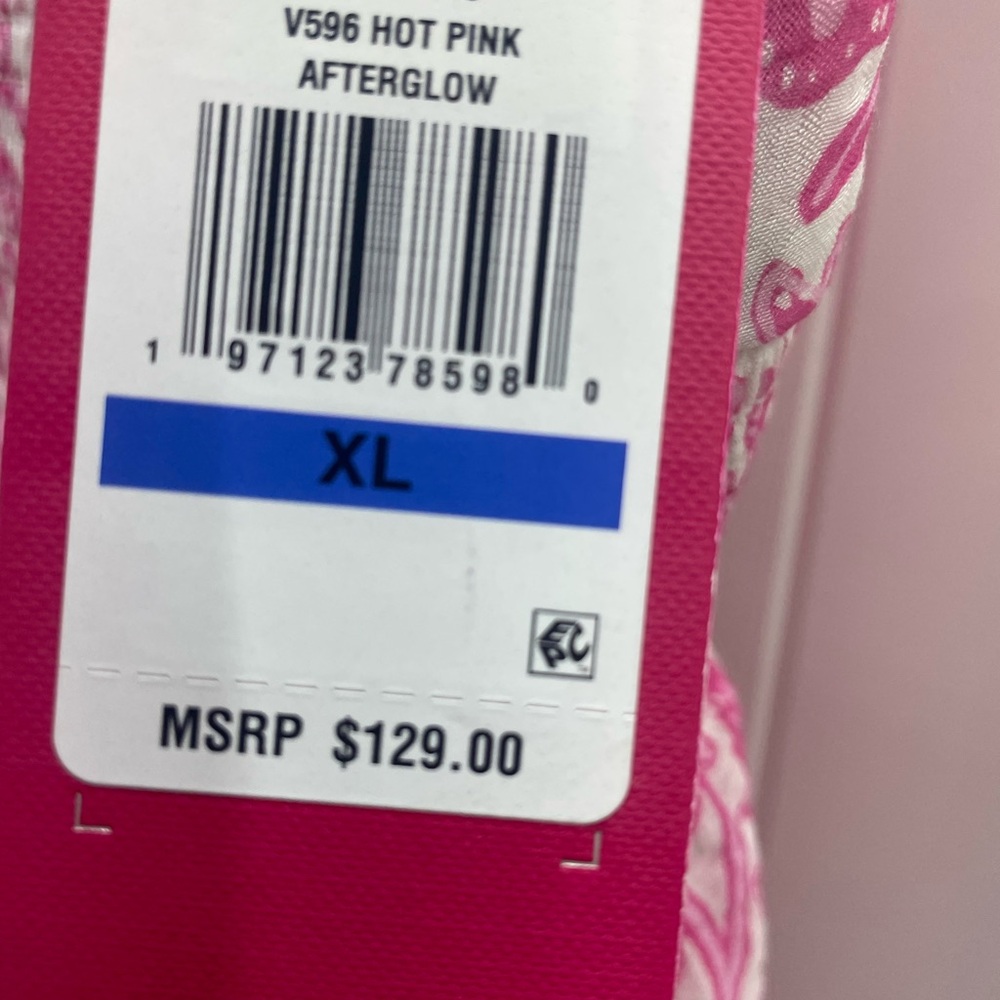 NWT Vince Camuto Pink Floral Tiered Pullover Midi Dress Size 16 - Picture 5 of 9
